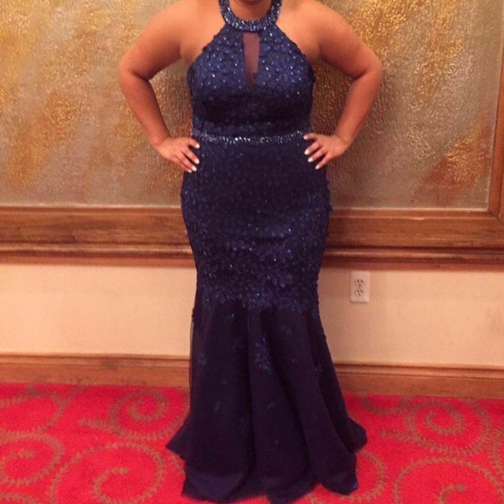 Navy blue dress